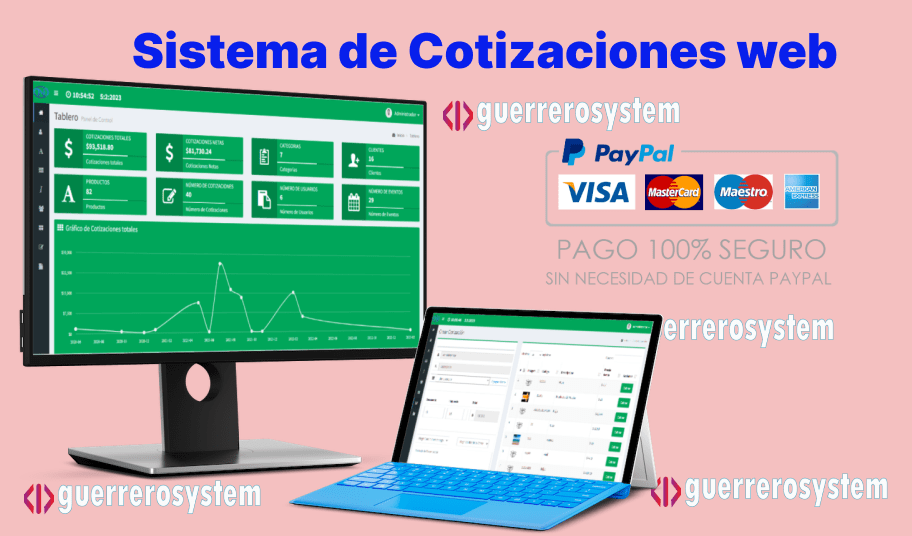 Sistema De Cotizaciones Web Y Ordenes De Compras Con Php Mvc Poo Pdo