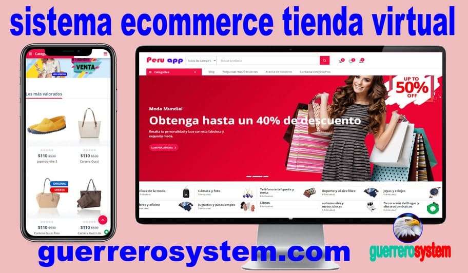 sistema Ecommerce tienda virtual para múltiples sucursales