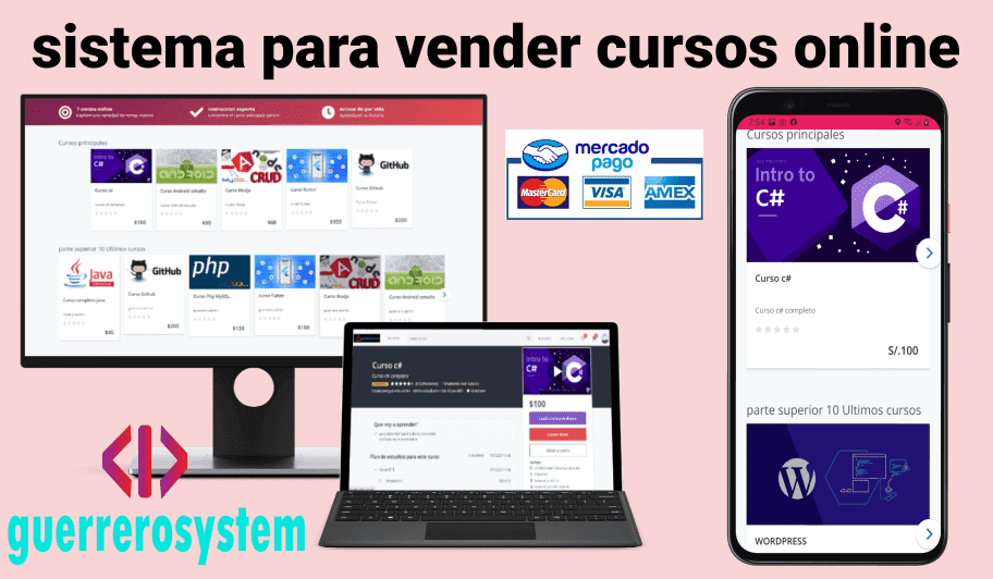 venta de cursos online tipo Udemy